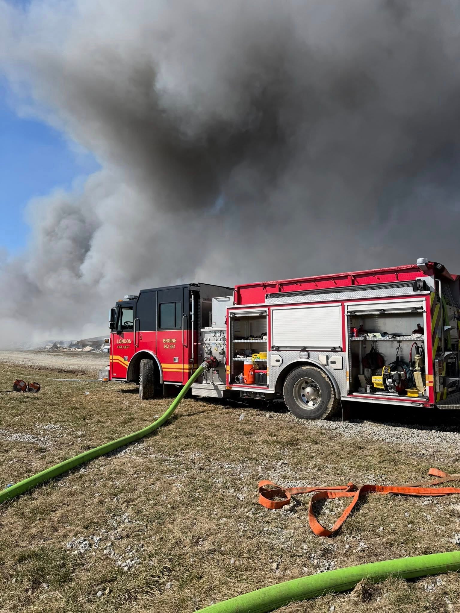 It took more than four hours to put out the fire