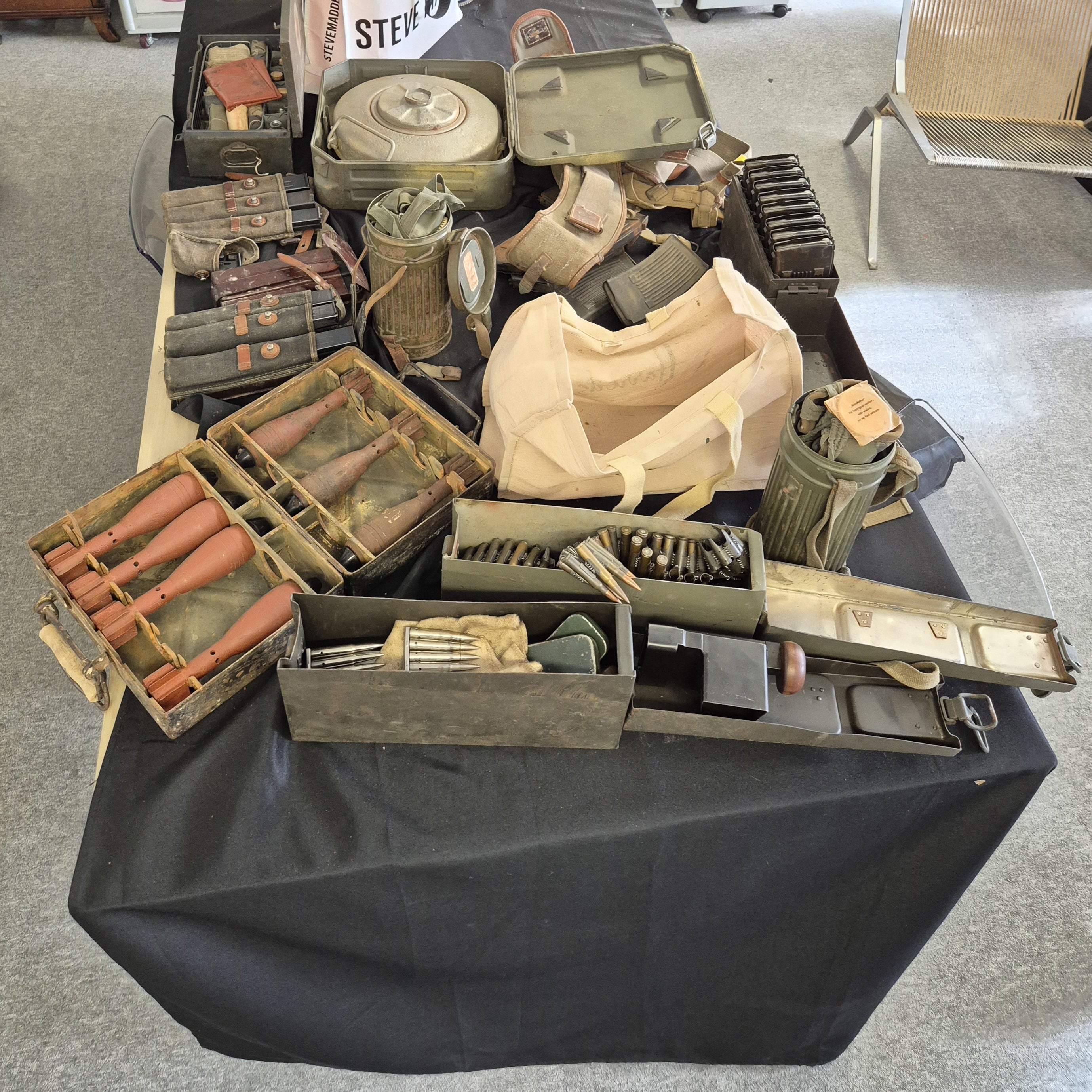 Unexploded ordnance at Chiswick Auction House