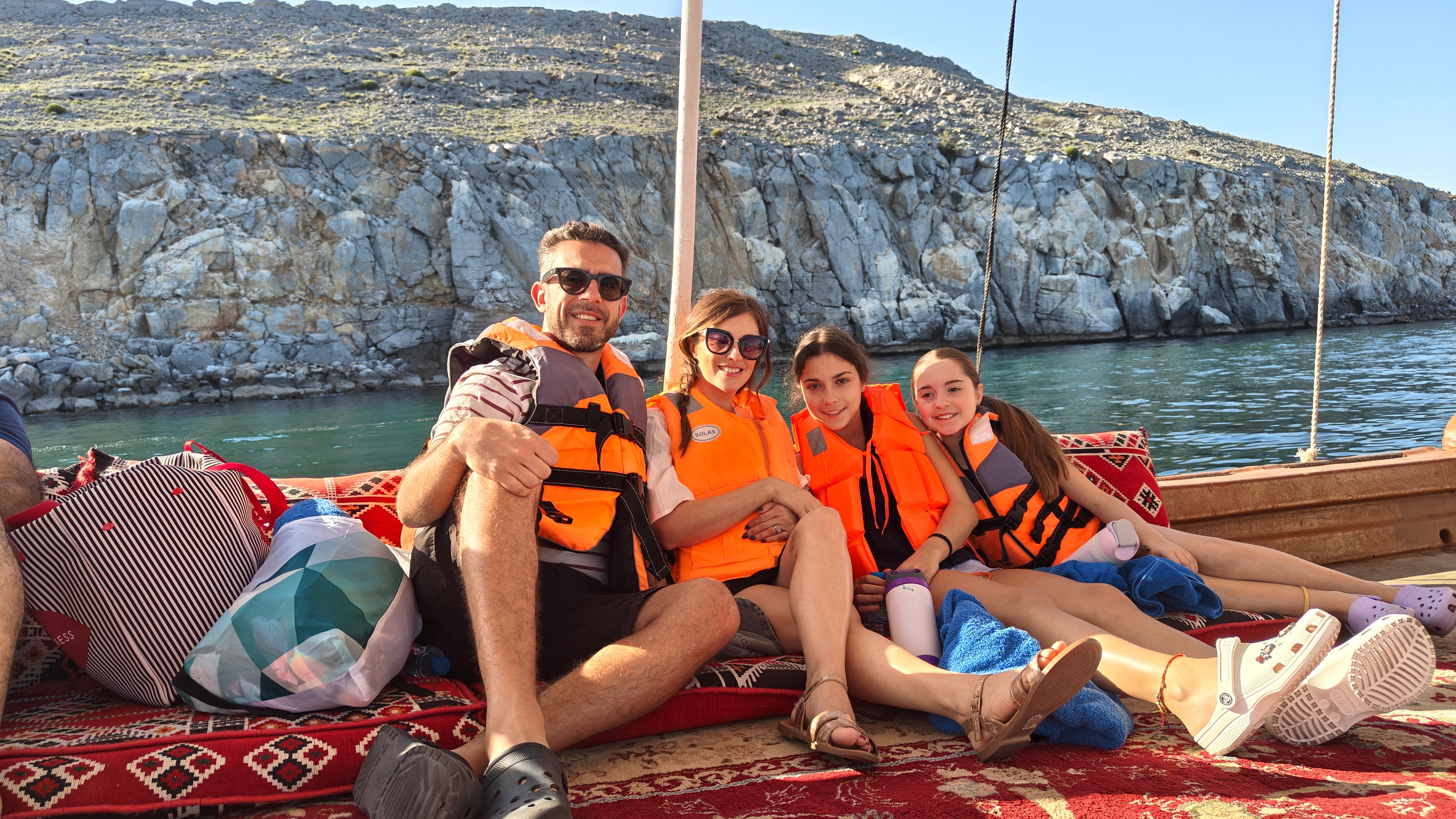 The Shoffmans take a dhow boat to explore the Khasab fjords