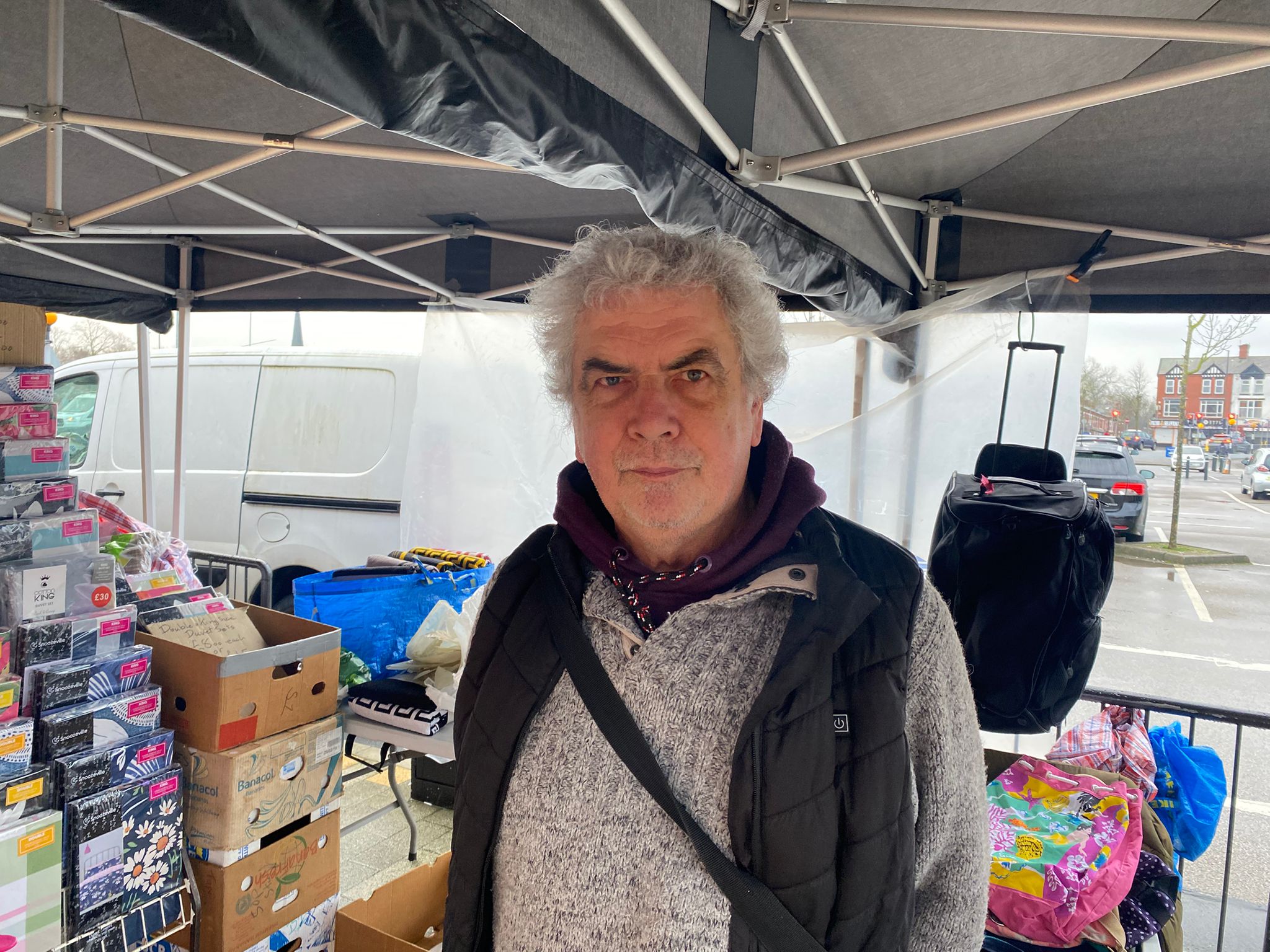 Market trader Geoff Drake, 71, from Denton