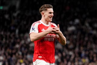 Viktor Gyokeres scored twice against Tottenham (John Walton/PA).