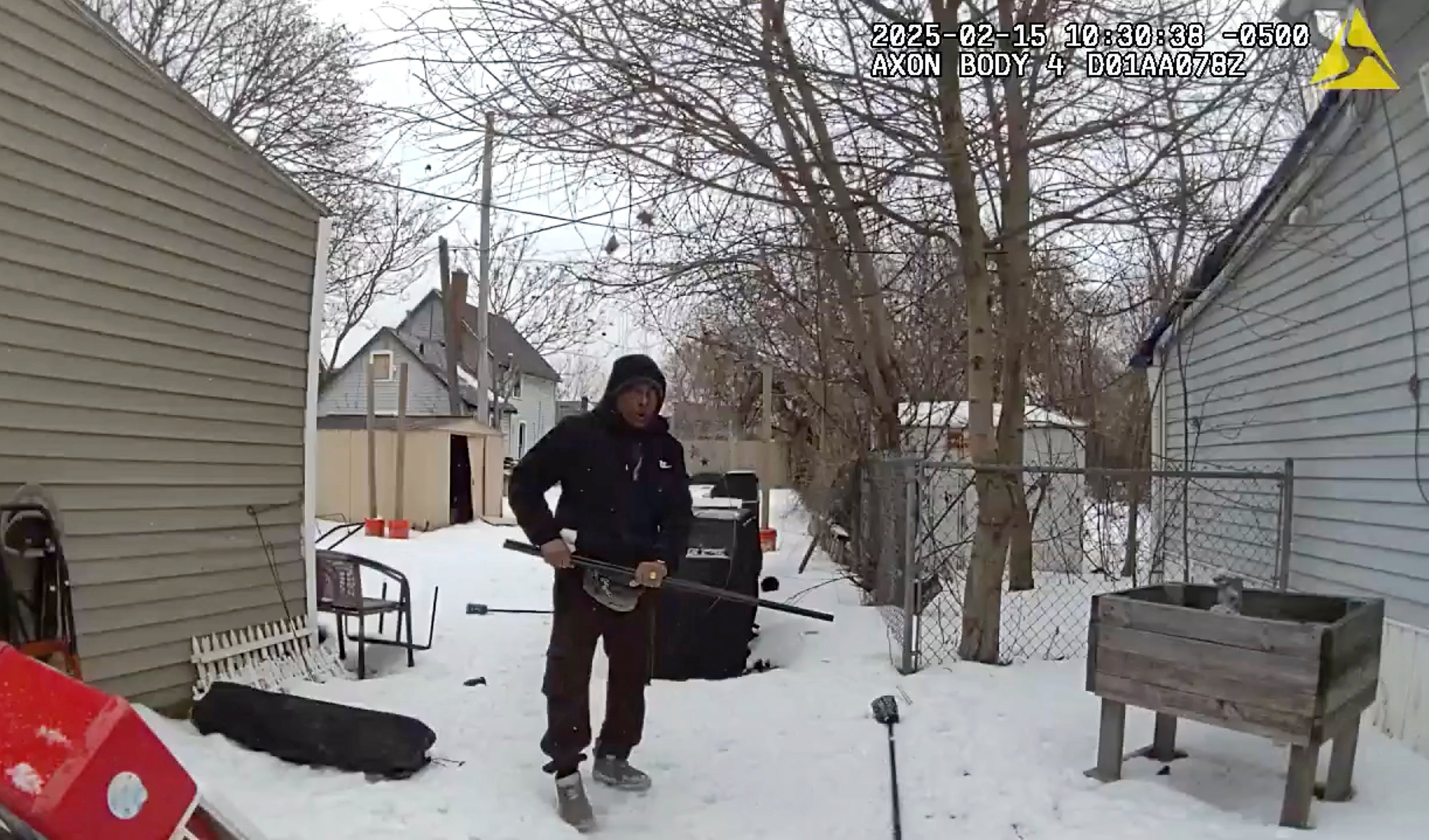 Bodycam footage from Buffalo police show the moment they encountered Shah Alam in a woman’s backyard in February 2025