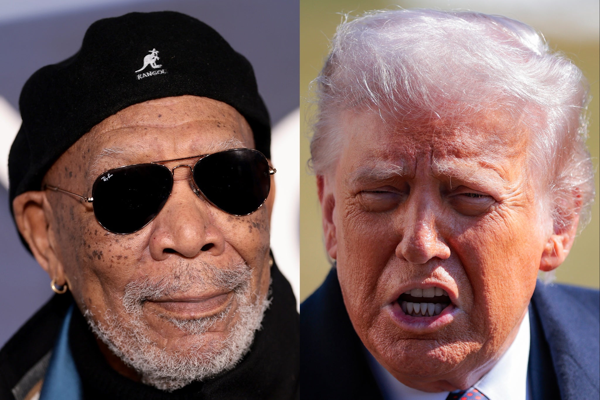 Morgan Freeman ha detto in diretta televisiva che il presidente Trump ci sta 