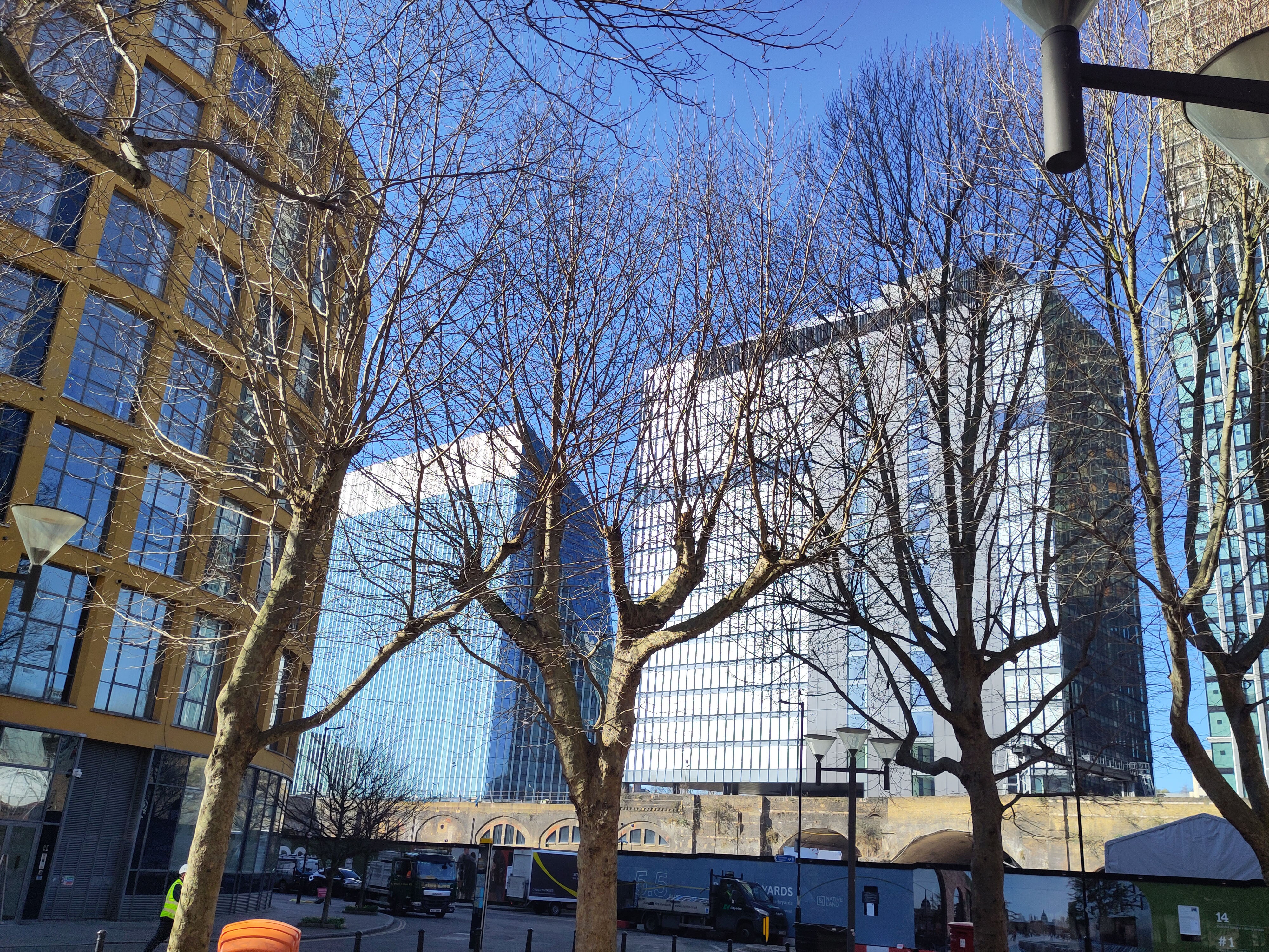 The Powells live on the sixth floor of the Bankside Lofts, left