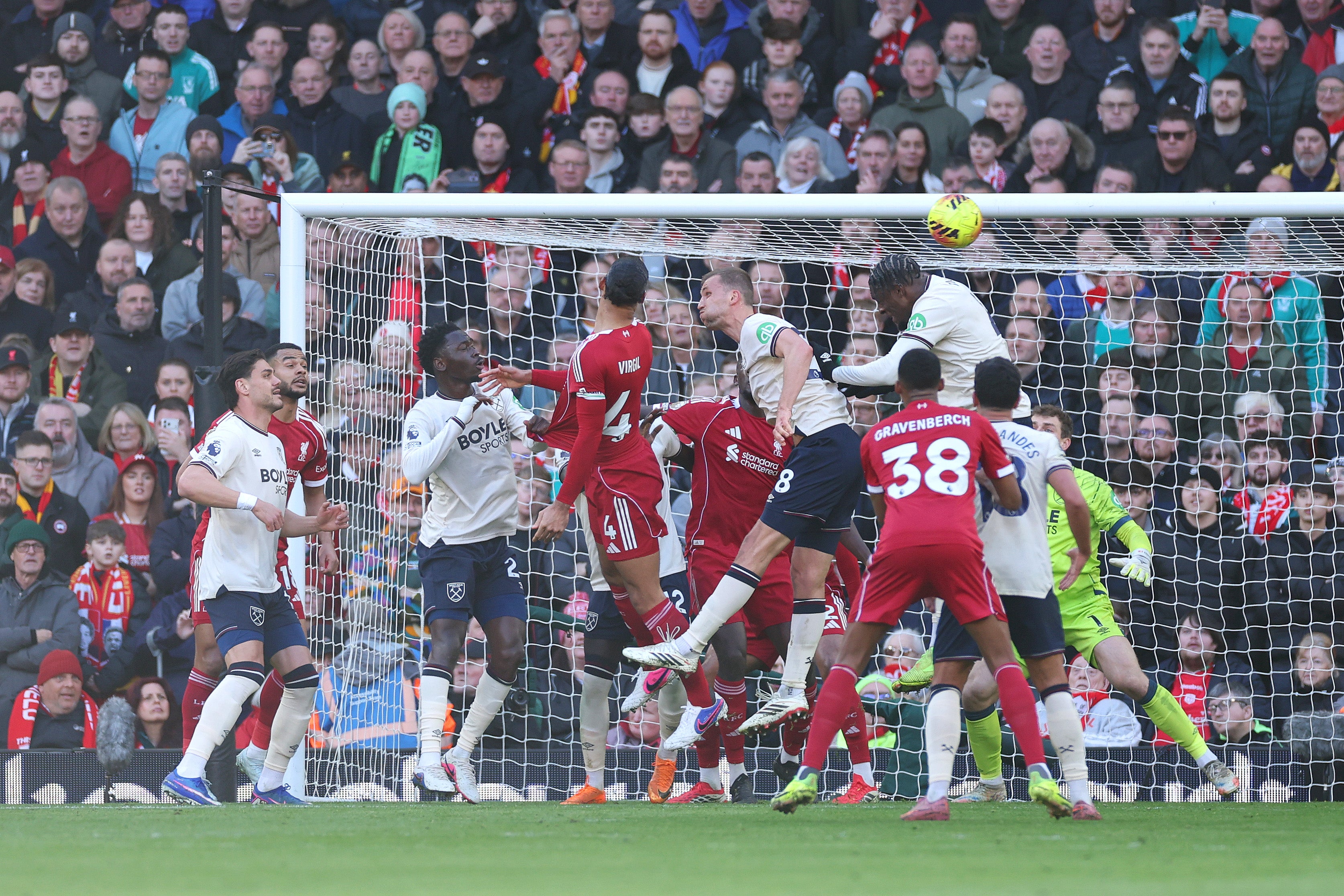 Virgil van Dijk scores Liverpool’s second goal
