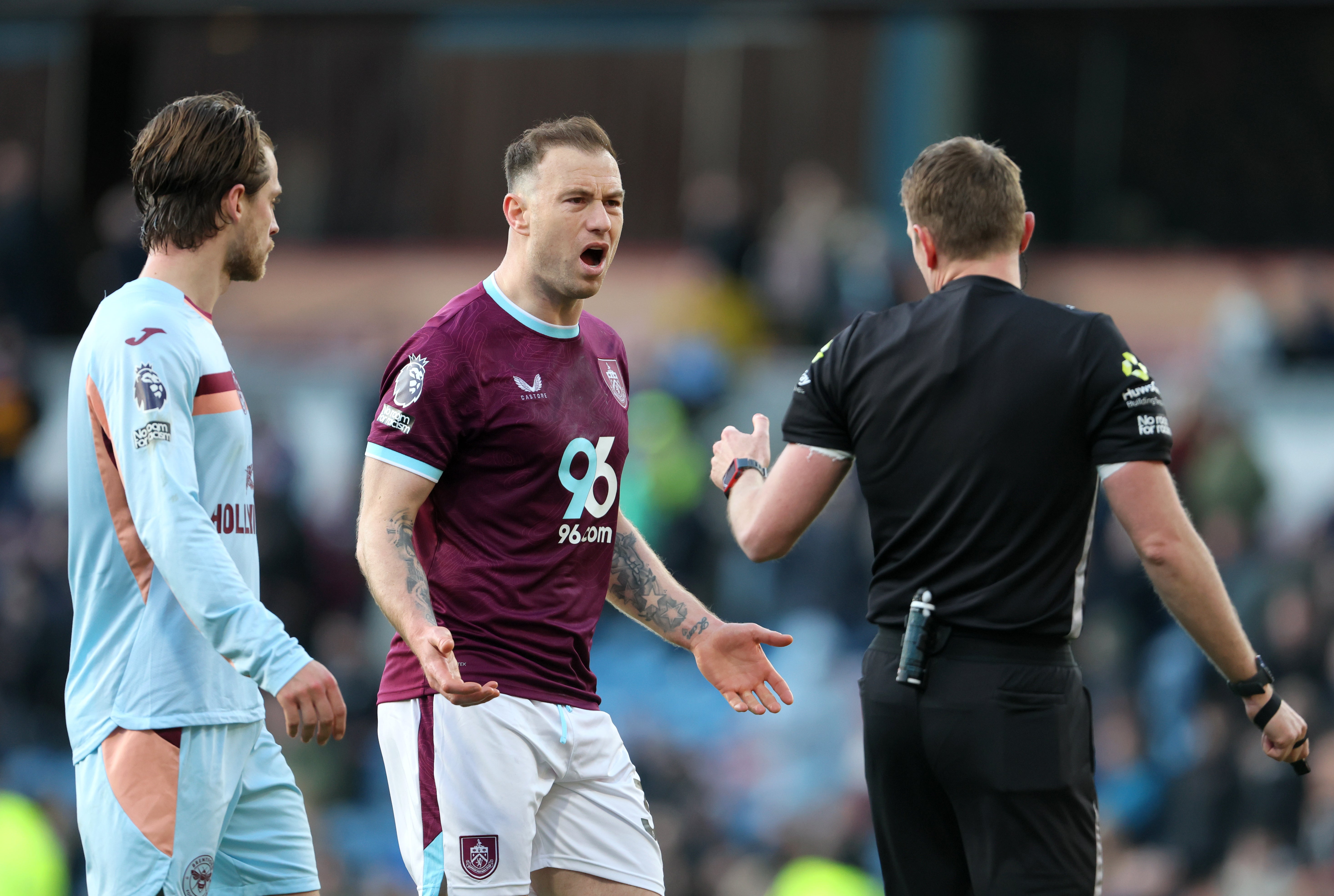 Ashley Barnes was denied a late equaliser