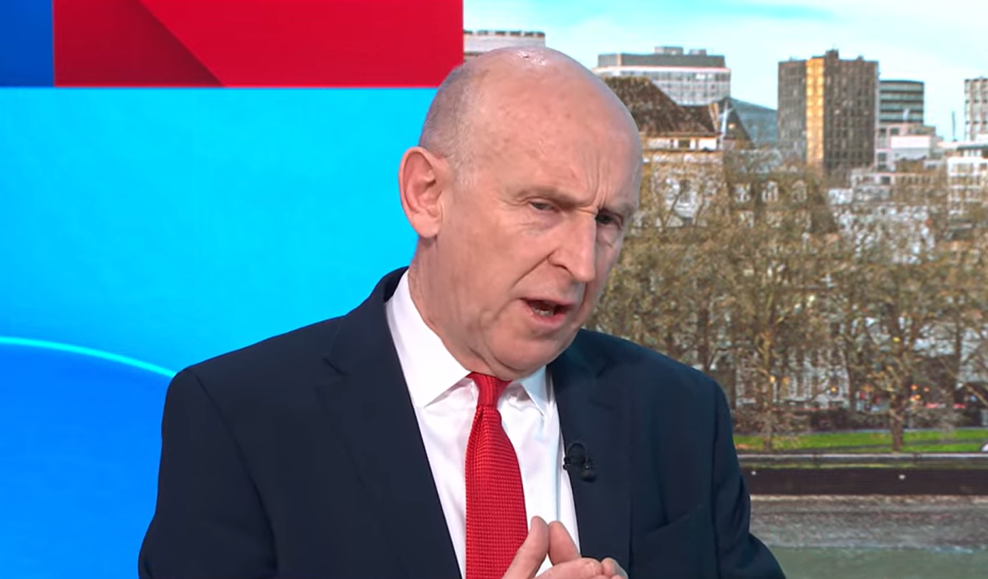 Defence secretary John Healey speaking on Sky News