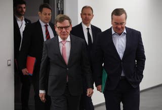 German Foreign Minister Johann Wadephul (L) on 2 March