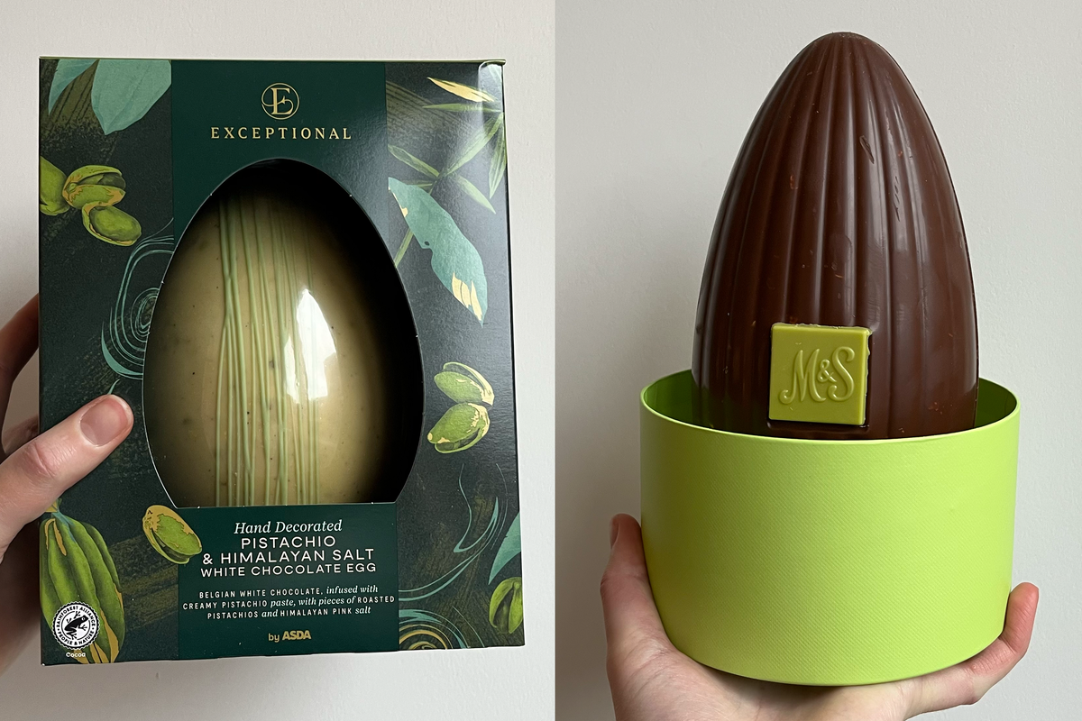 Best supermarket pistachio Easter eggs, taste-tested