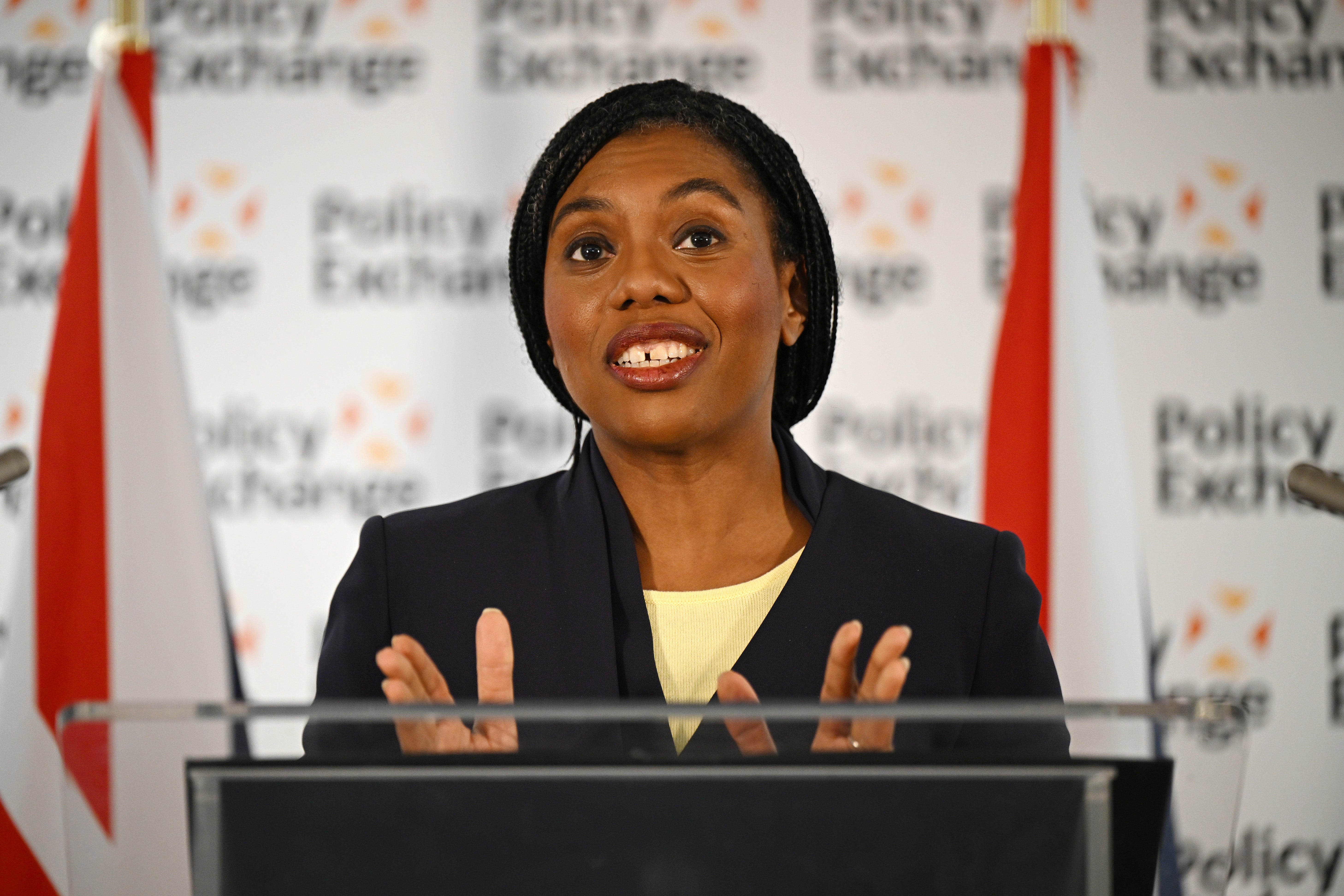 Kemi Badenoch criticized Starmer's approach in his speech at the Policy Exchange think tank