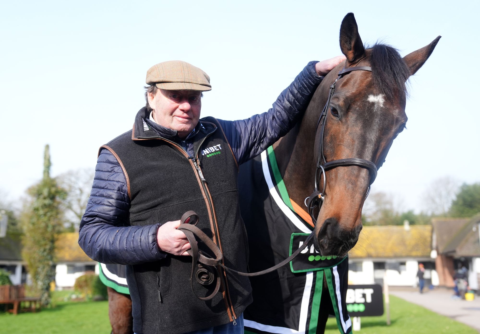 Trainer Nicky Henderson with for Cheltenham winner Constitution Hill
