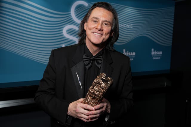 <p>Jim Carrey fue galardonado la semana pasada con el Premio César Honorífico, un premio a toda una vida de logros</p>