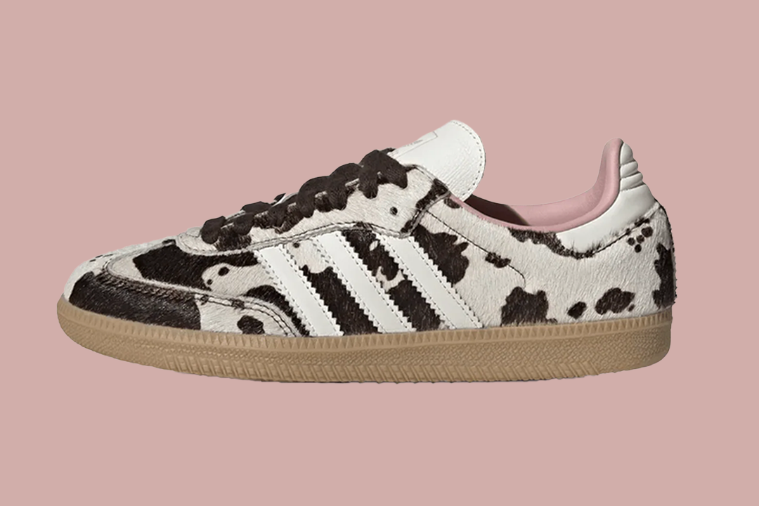 adidas gazelle silver green womens adidas Samba OG Cow Print Dark Brown White Women's – Lilac Blonde main image 1