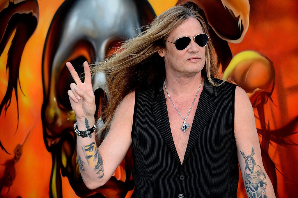 Sebastian Bach di Skid Row, raffigurato nel 2013