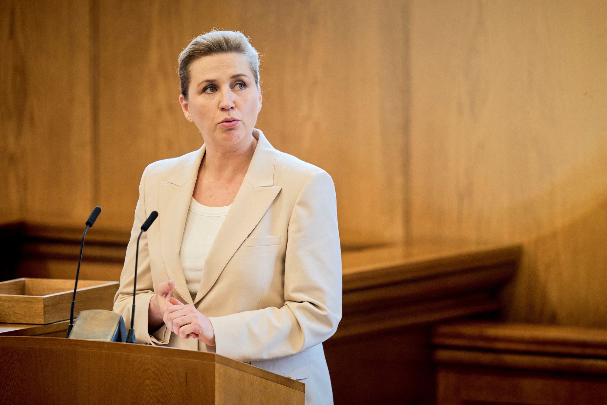 Danish Prime Minister Mette Frederiksen