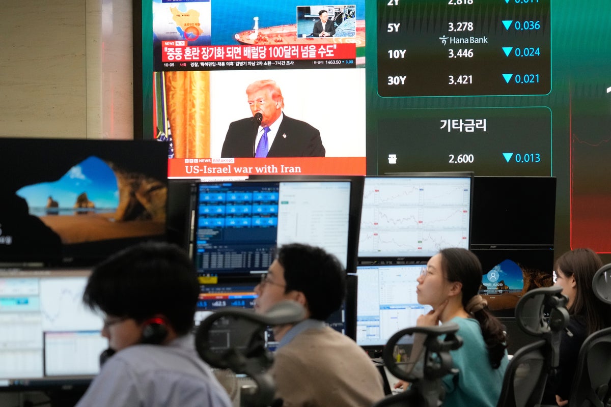 Asian shares are mostly lower as investors focus on the Iran war’s impact on energy supplies – UK Times
