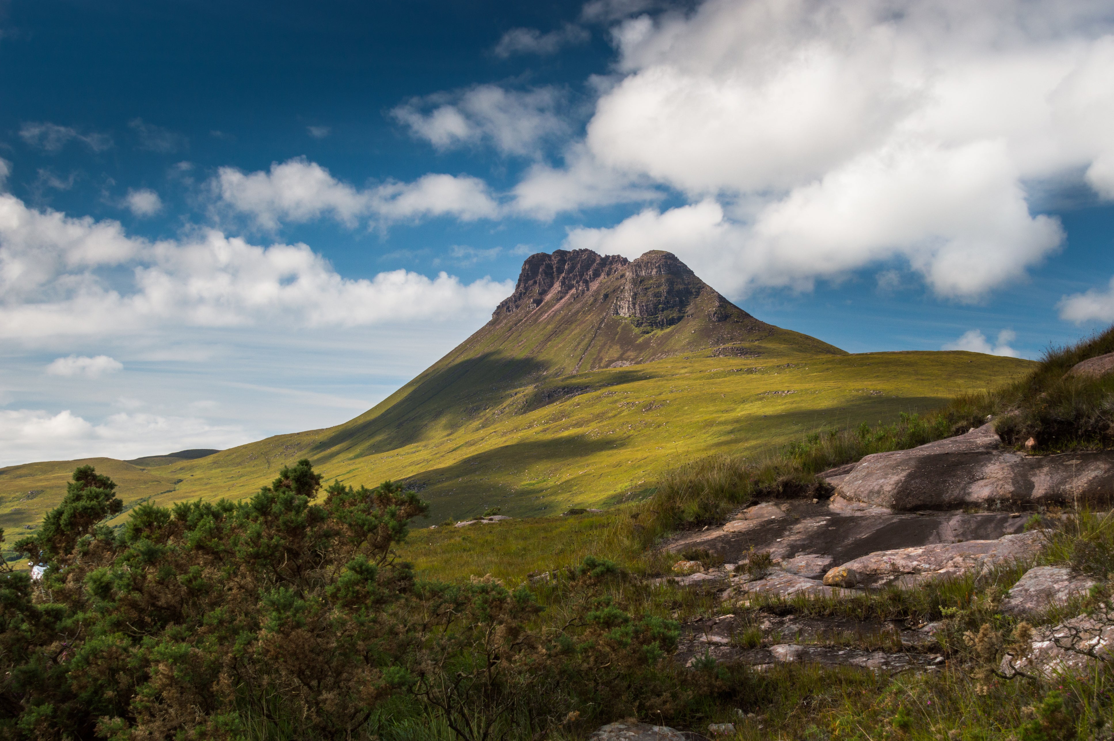 Stac Pollaidh mountain in the Northwest Highlands of Scotland