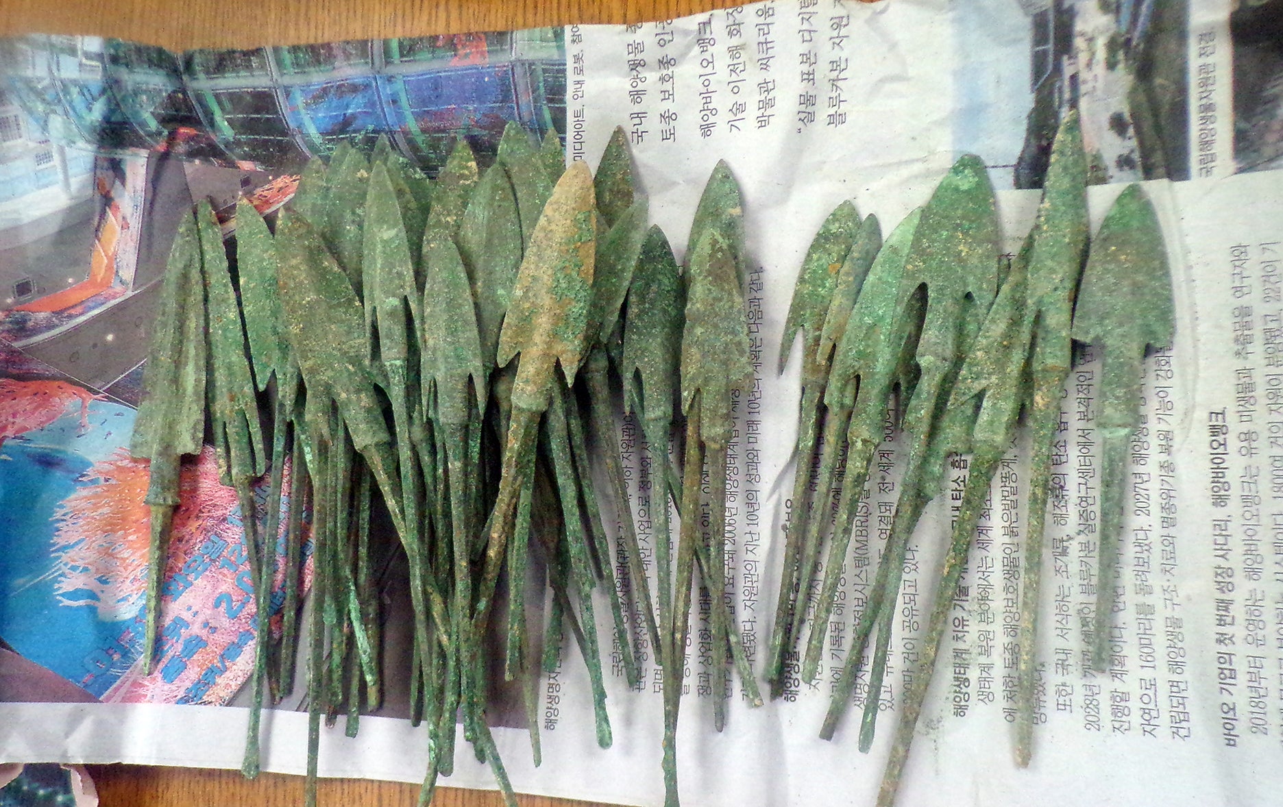 चोरीला गेलेल्या वस्तूंमध्ये 50 तांब्याच्या मिश्र धातुच्या बाणांचा समावेश आहे