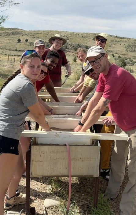 Denver Museum of Nature & Science volunteers and interns in the field