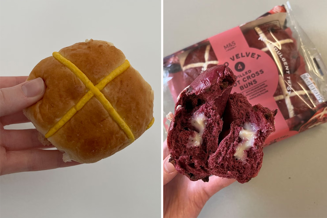 M&S hot cross buns
