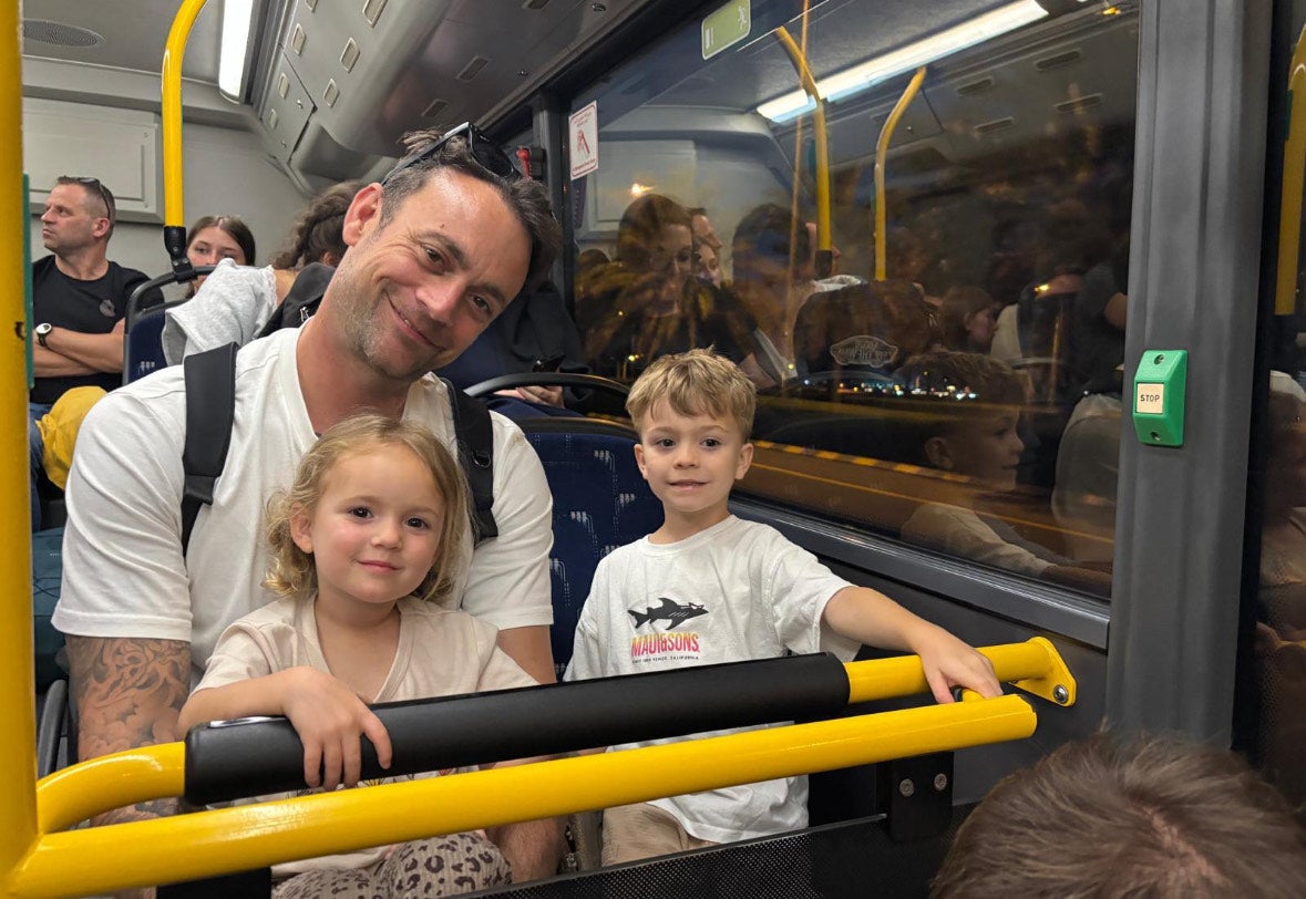 Mr Osbourn hopes to welcome three-year-old daughter and six-year-old son back to London