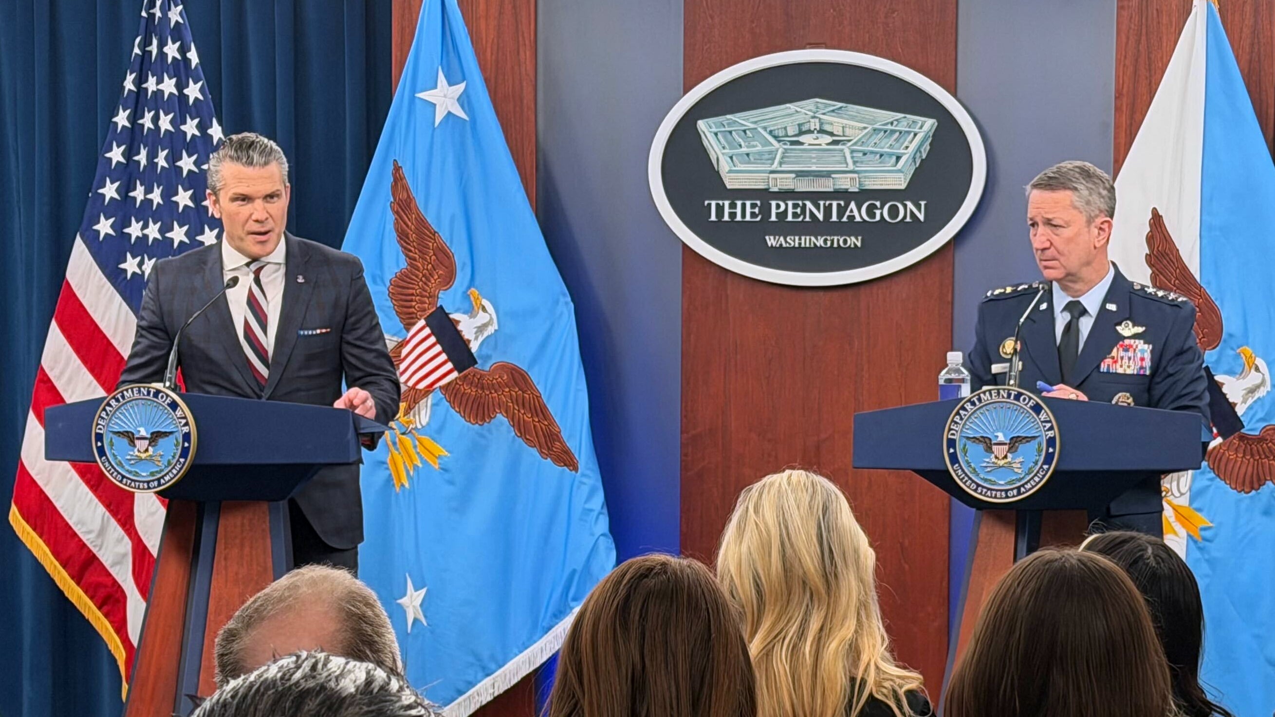 Defense Secretary Pete Hegseth and Joint Chiefs of Staff Chair General Dan Caine provided an update on the U.S. military action on Iran Wednesday, where Hegseth boasted of the ‘incredible’ results