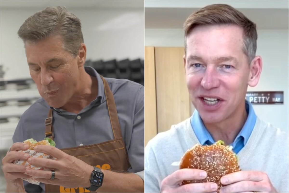 Burger King president happily eats Whopper after mockery over McDonald’s CEO’s taste test – UK Times Burger King president happily eats Whopper after mockery over McDonald’s CEO’s taste test – UK Times