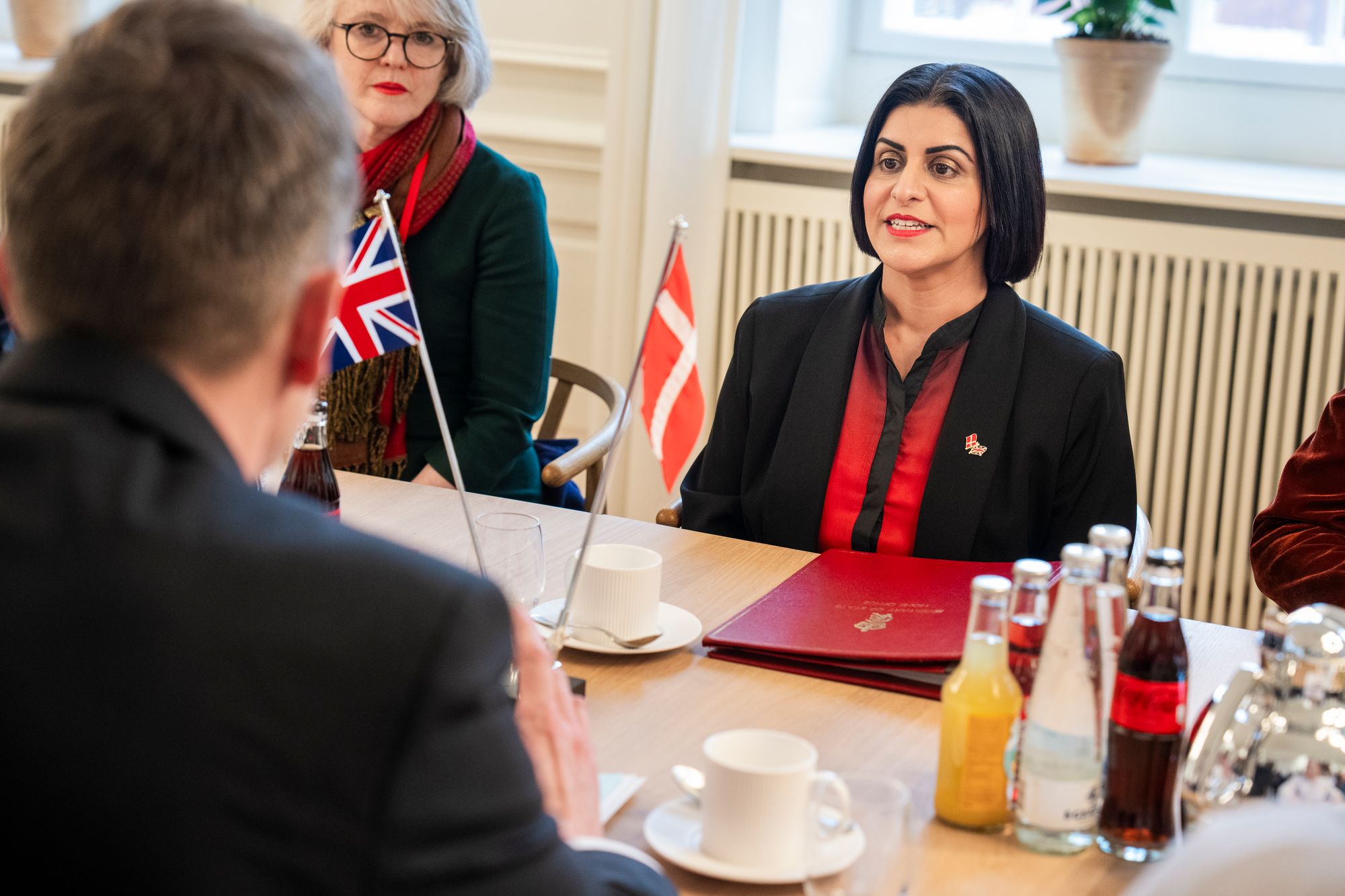 Danish Minister of Immigration and Integration Rasmus Stoklund met with British Home Secretary Shabana Mahmood in Copenhagen, Denmark, on 25 February 2026.