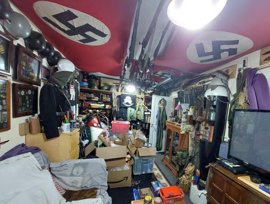 Paul Page had Nazi flags and other memorabilia in his home