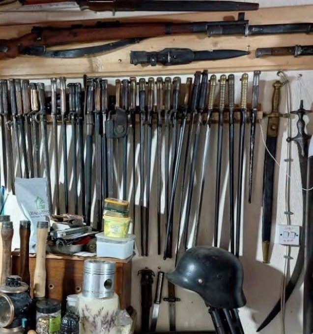 Massive weapons hoard uncovered at Nazi-obsessed man's UK home
