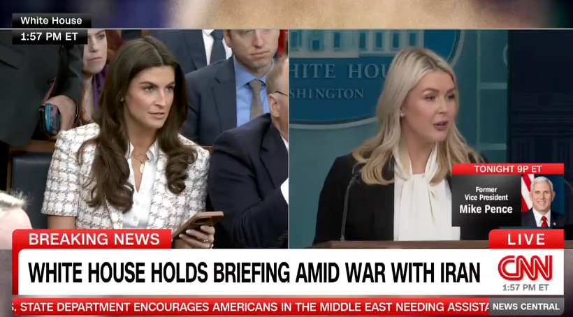 ‘Listen to me, especially you!’ Leavitt scolds CNN’s Kaitlan Collins for asking about US deaths in Iran war