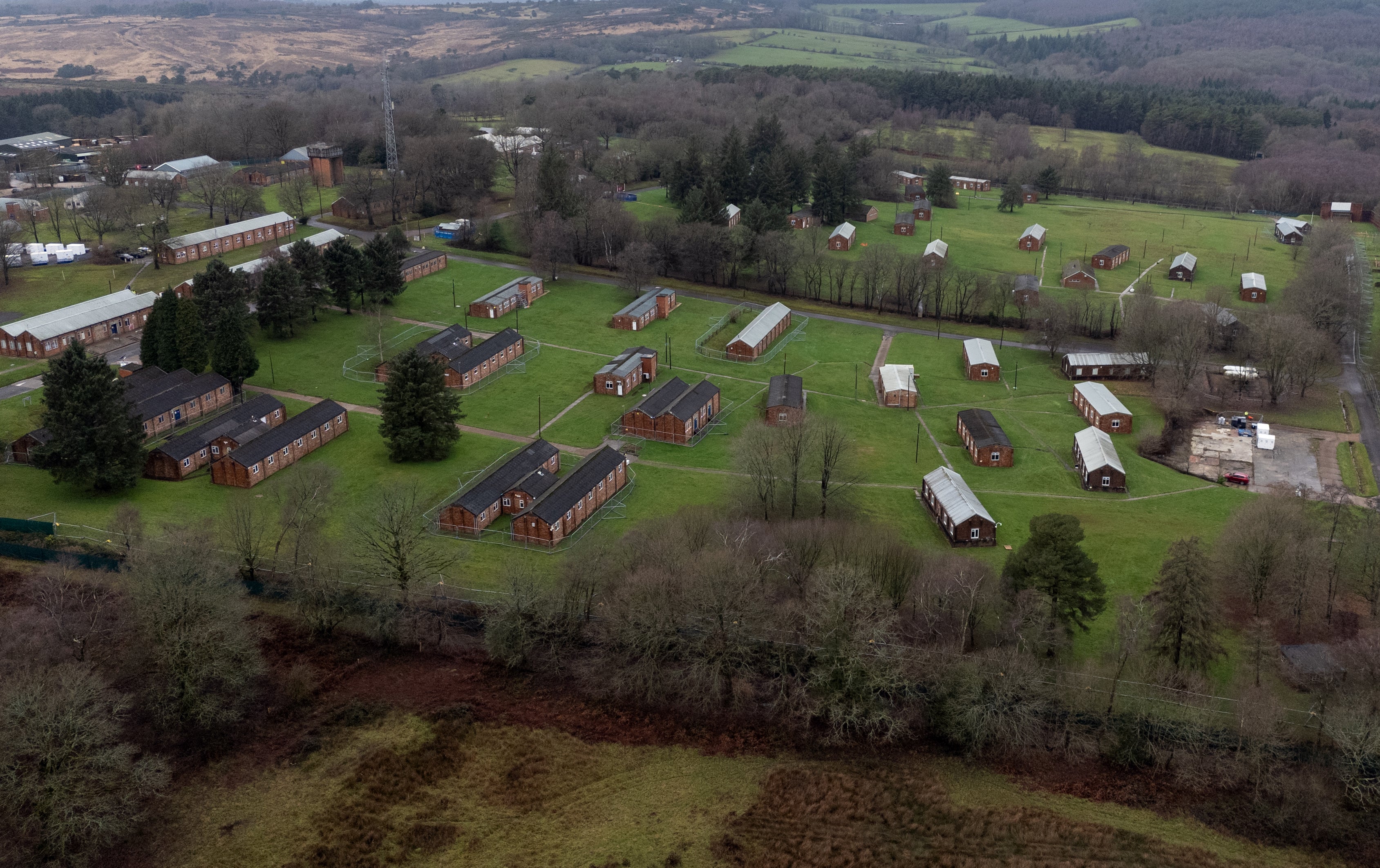 A general view of Crowborough Training Camp in East Sussex