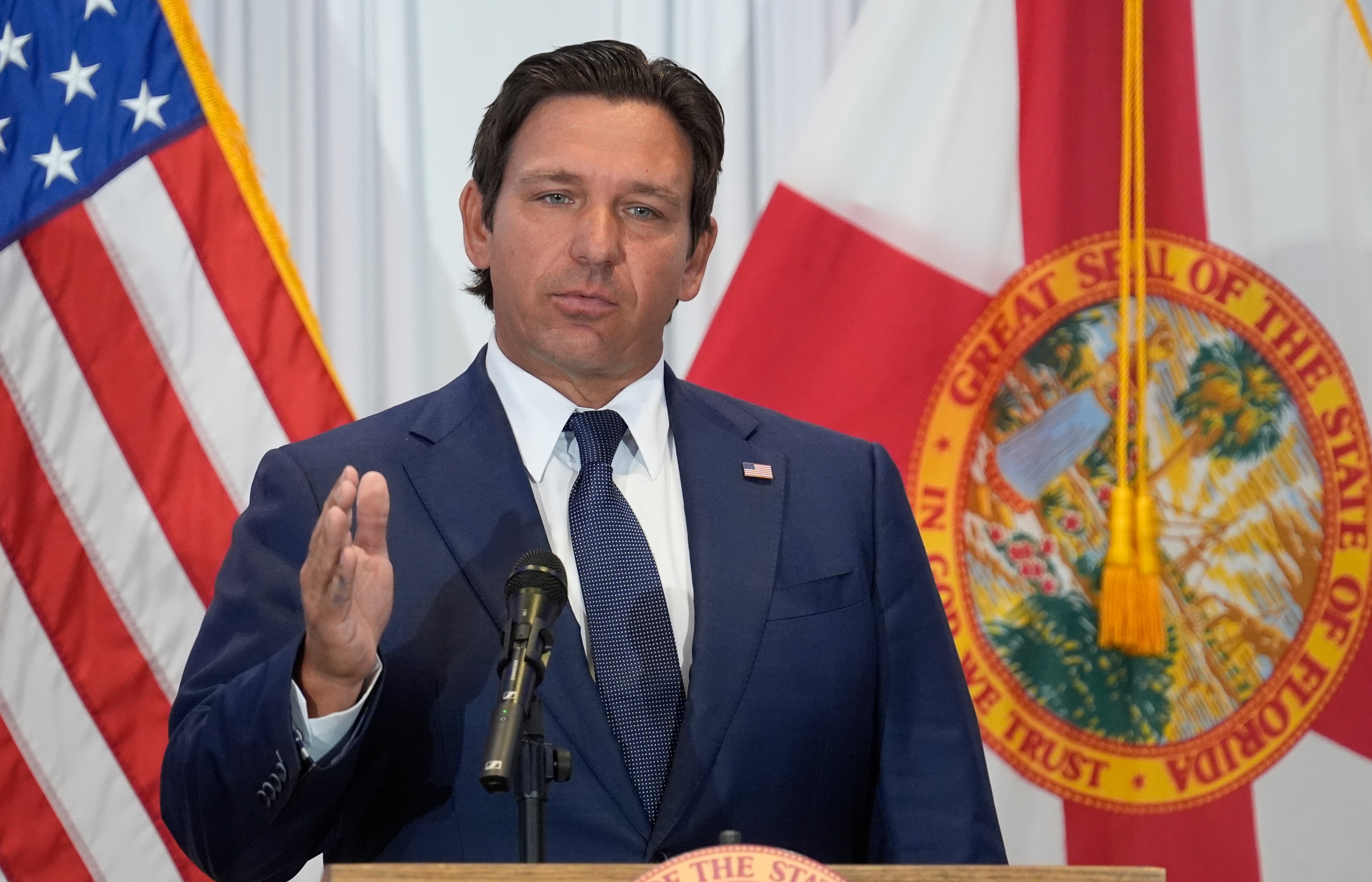 Florida Governor Ron DeSantis registered just 2 percent support in the poll, tied with Donald Trump Jr