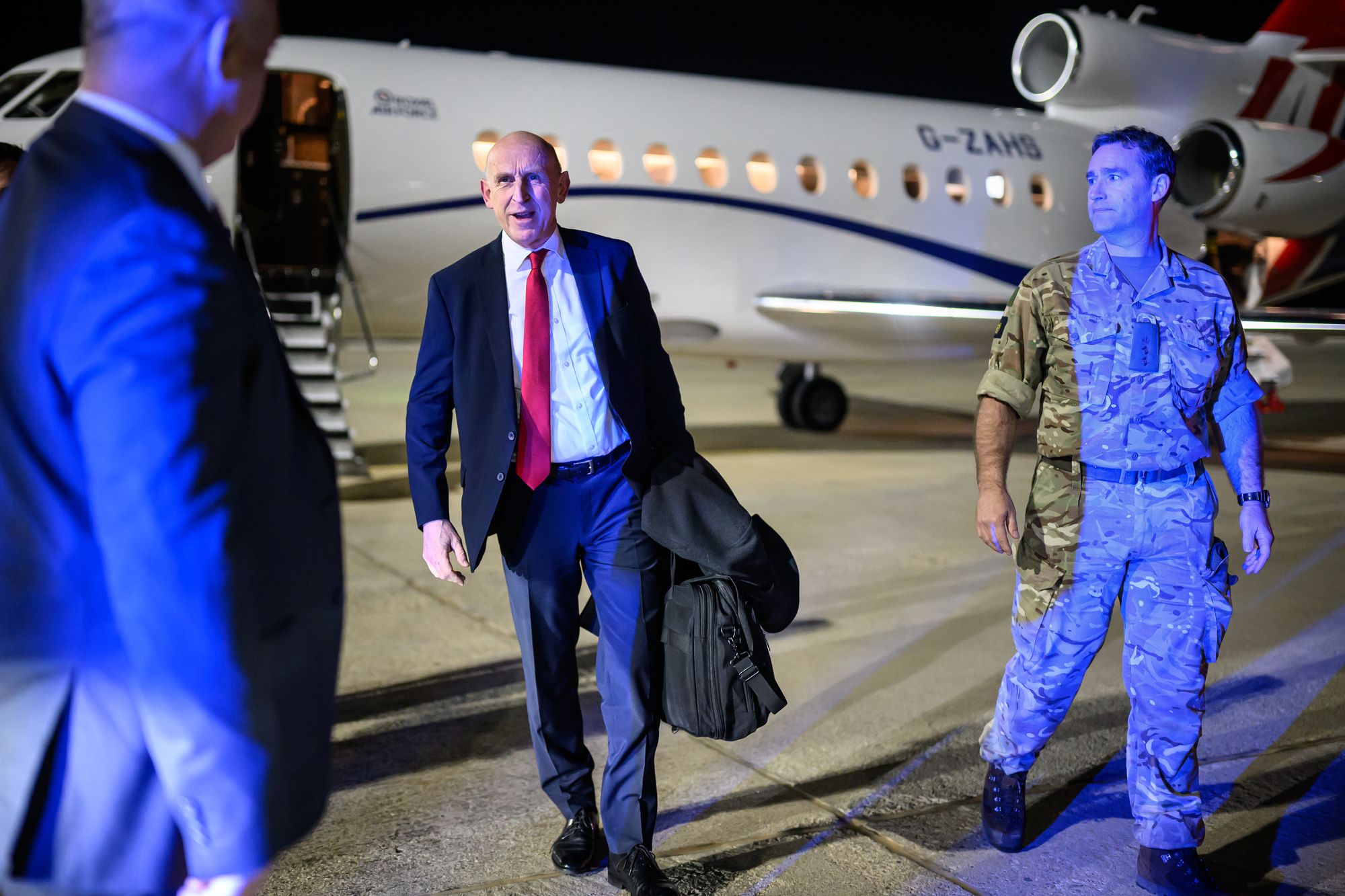 Defence Secretary John Healey has travelled to Cyprus