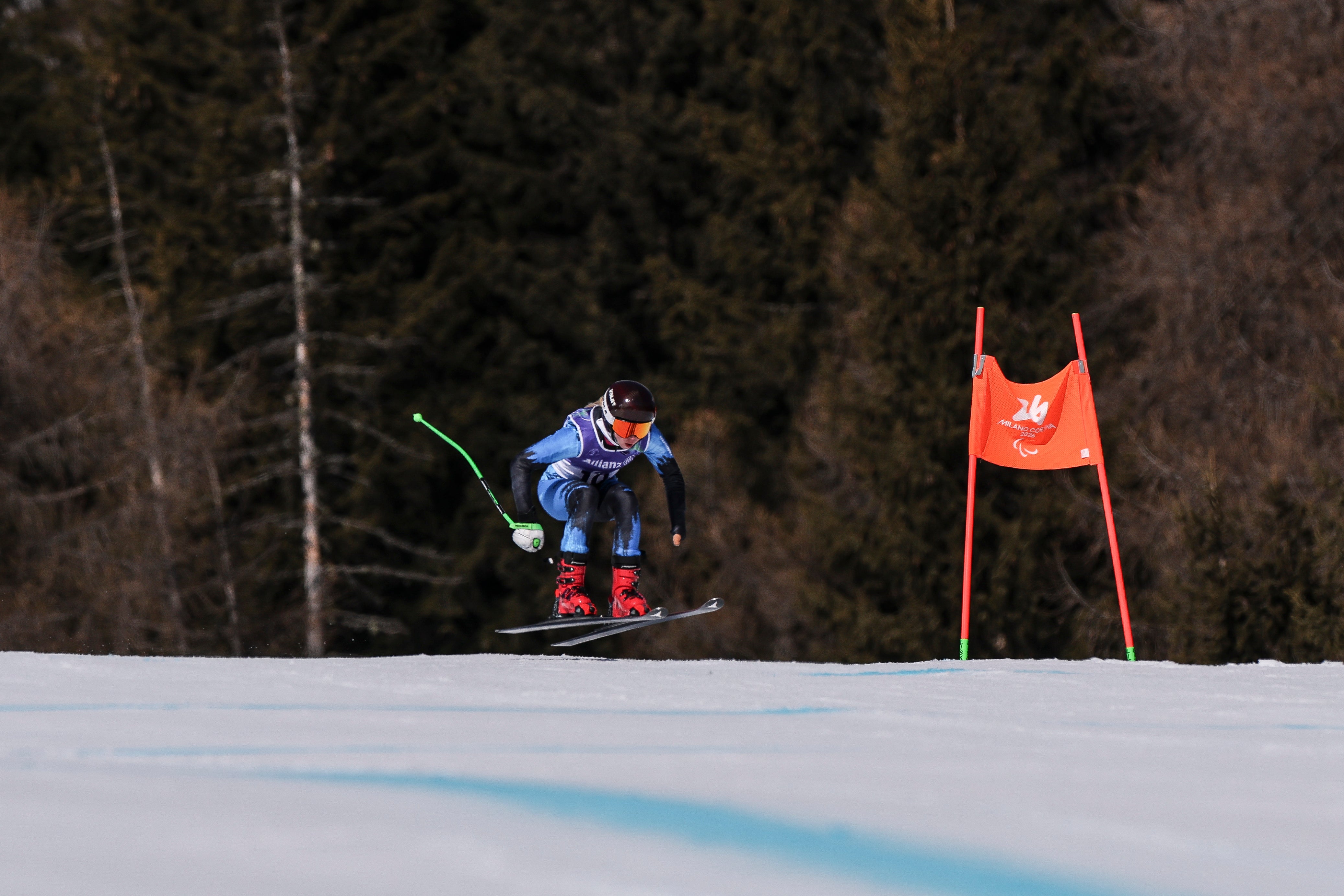 Russian skier Varvara Voronchikhina trains ahead of the Winter Paralympics in Cortina