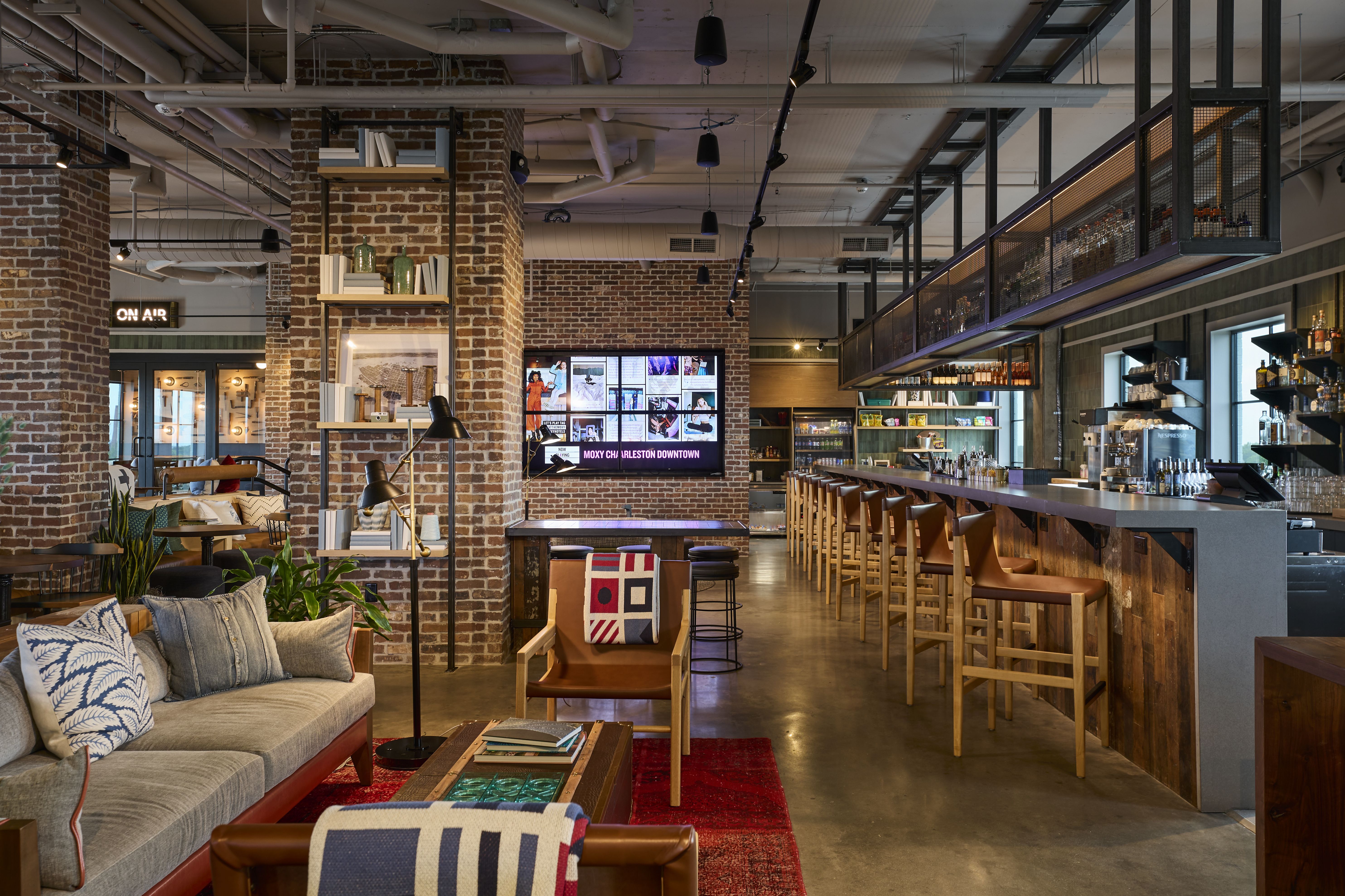 Moxy Charleston Downtown offers guests a tote bag filled with a curated list of books chosen by a local independent bookstore