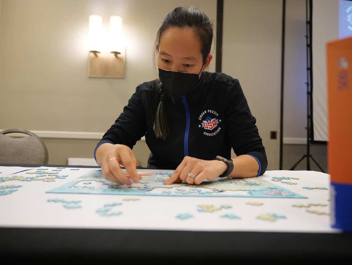 Yvonne Feucht became the inaugural USA Jigsaw Nationals champion in 2022