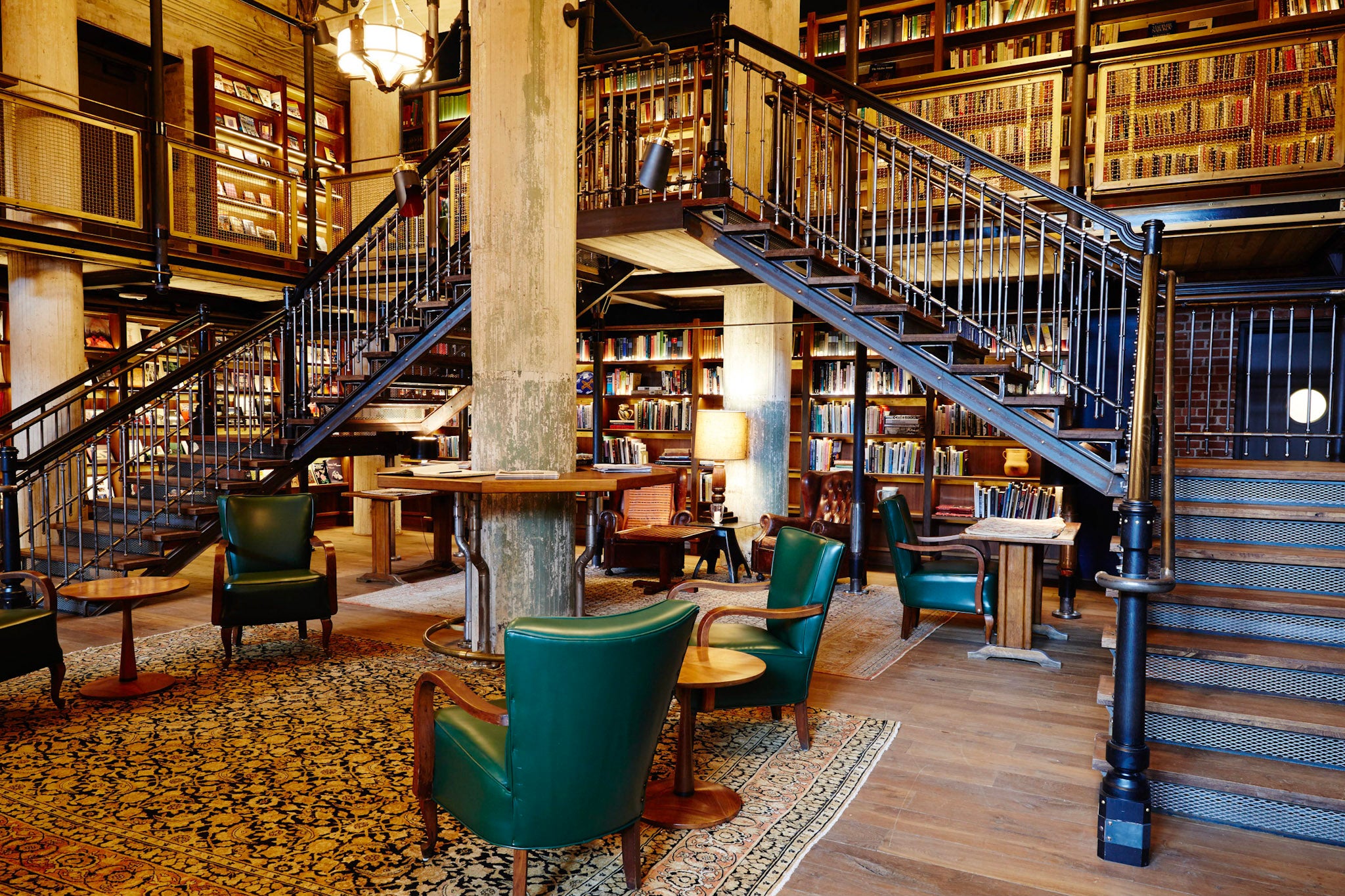 Hotel Emma’s library contains 3,700 books, including several first editions