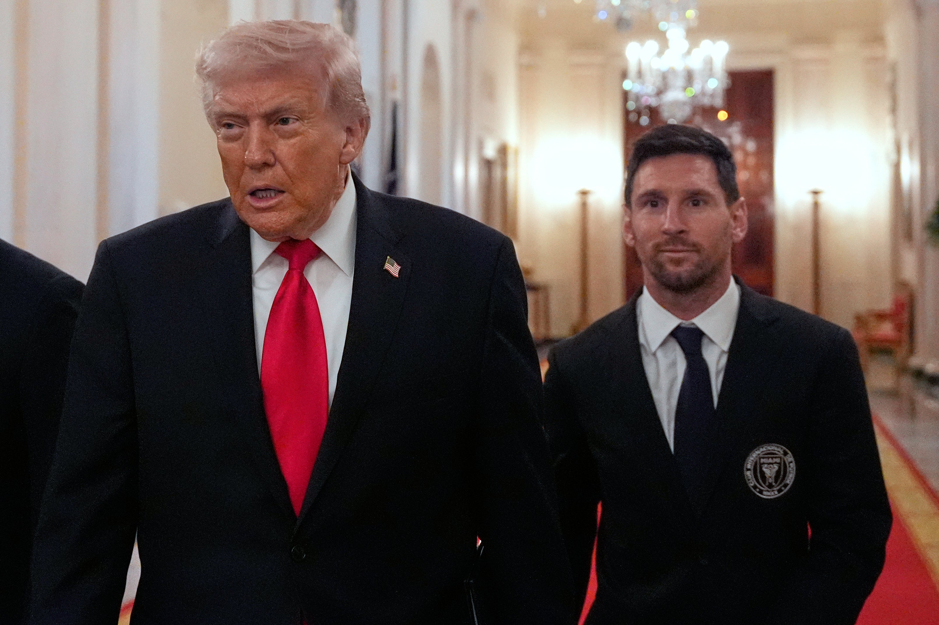 Trump made the comments at the top of the White House event to honor Inter Miami’s 2025 victory in the MLS Cup