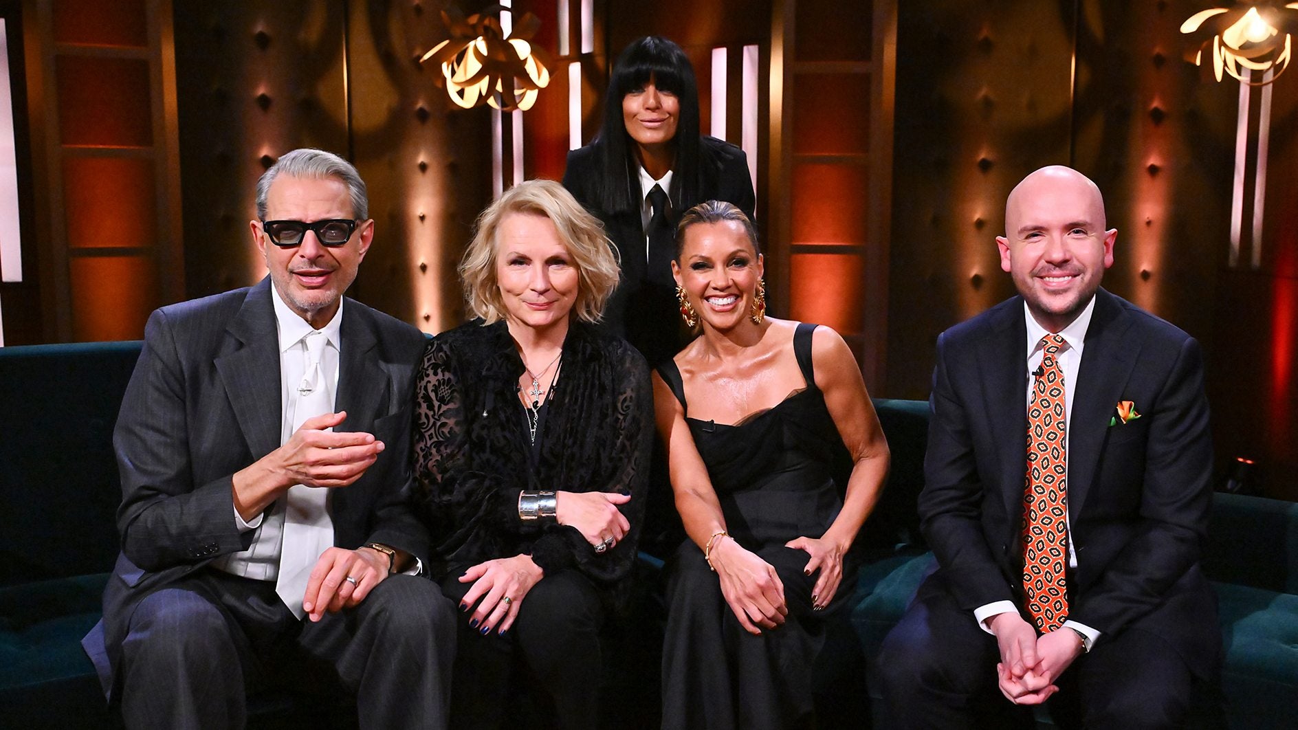 I primi ospiti del Claudia Winkleman Show: Jeff Goldblum, Vanessa Williams, Jennifer Saunders e Tom Allen.