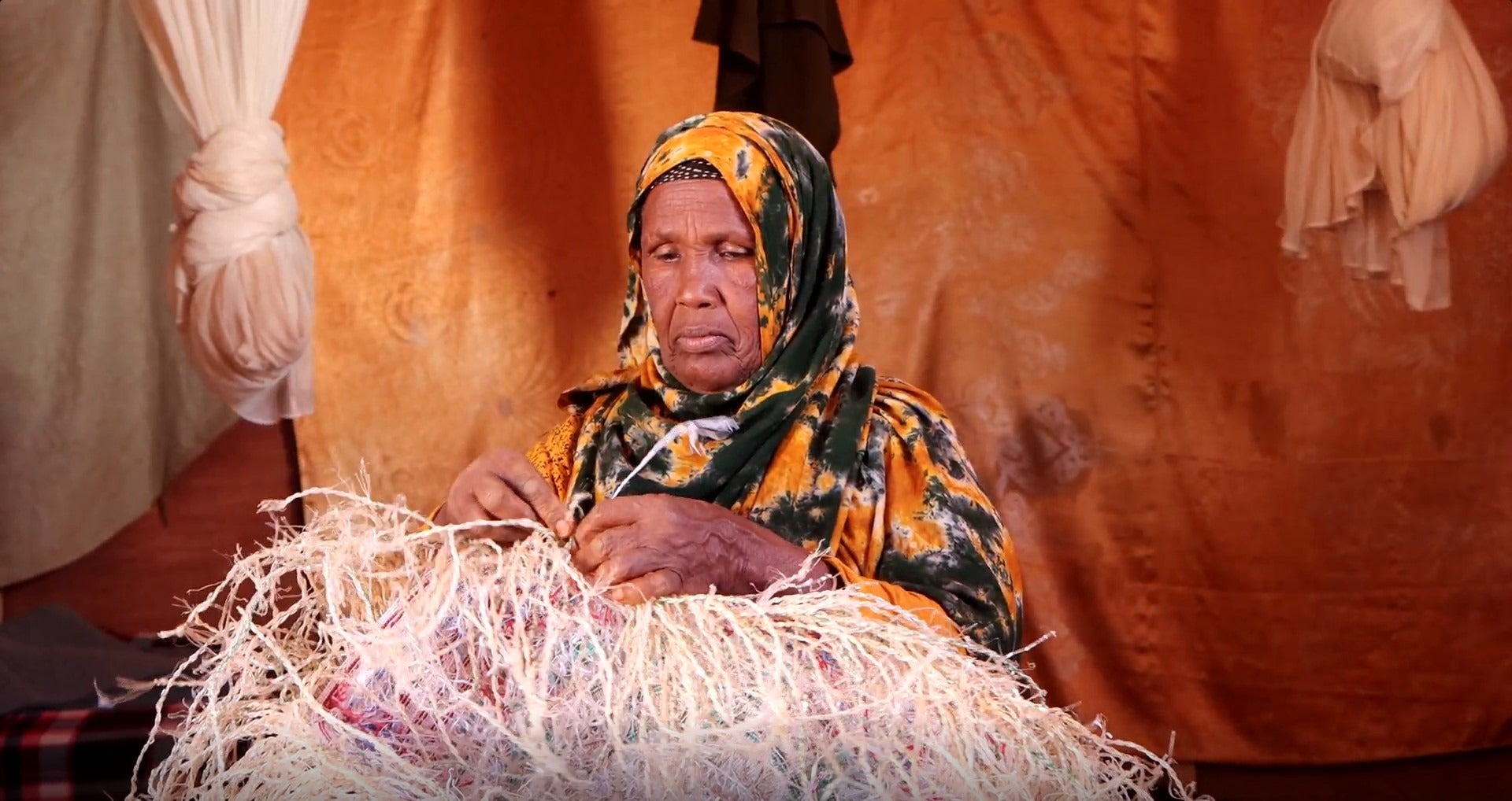 Ambiya and her family were one of many in Somalia supported with transitional shelter to improve living conditions and security