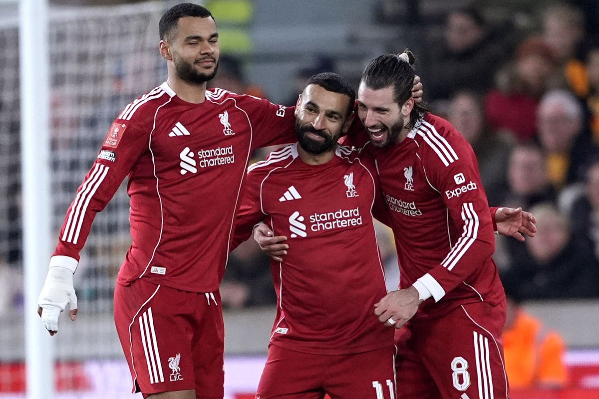 Liverpool produce second-half blitz at Wolves to reach FA Cup quarter-finals