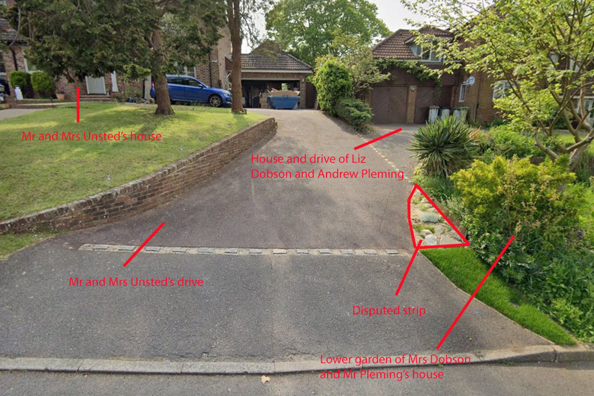 The controversial strip is only 2.5 meters long