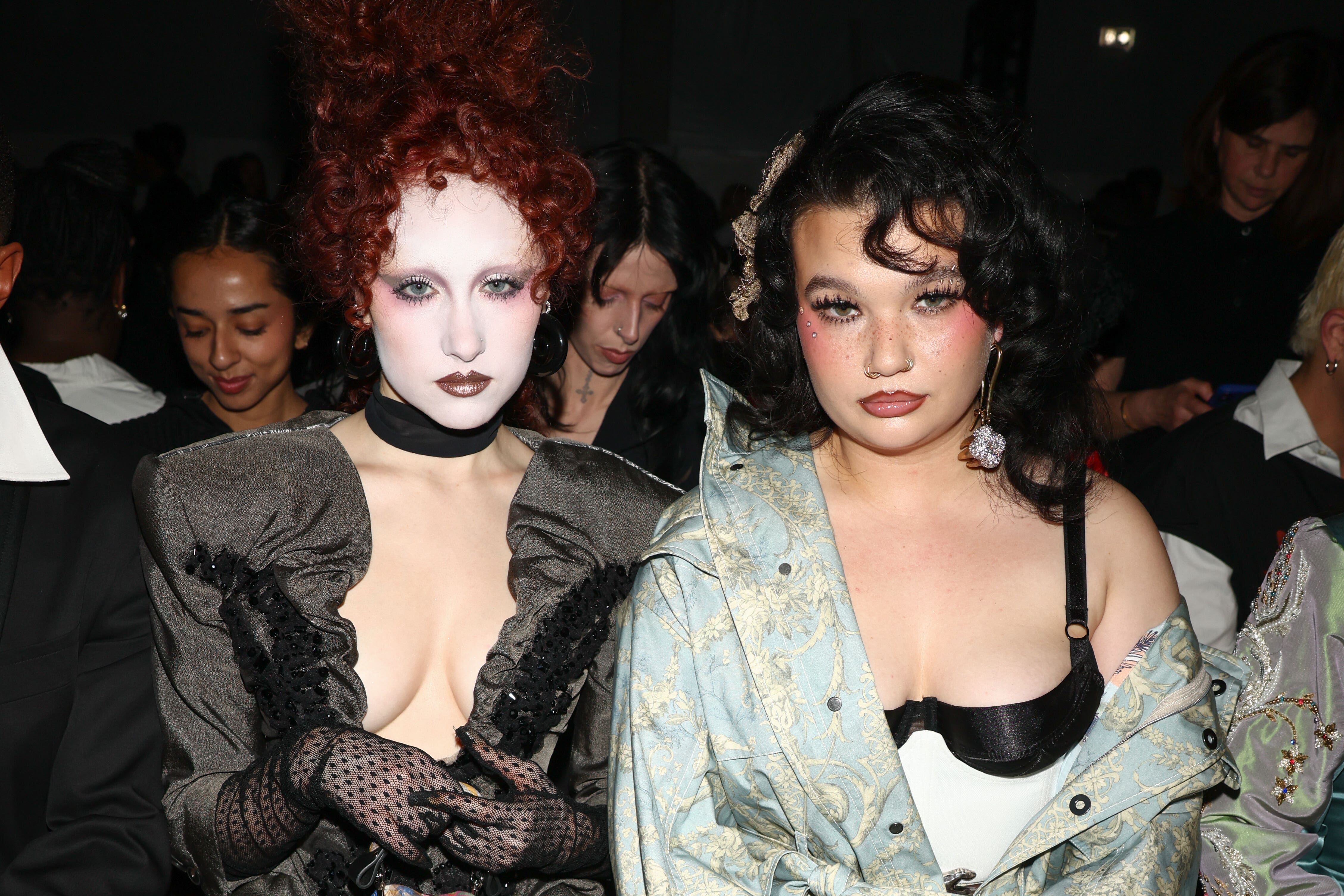 Chappell Roan, left, and Lola Young at the Vivienne Westwood autumn/winter 2026-2027 show