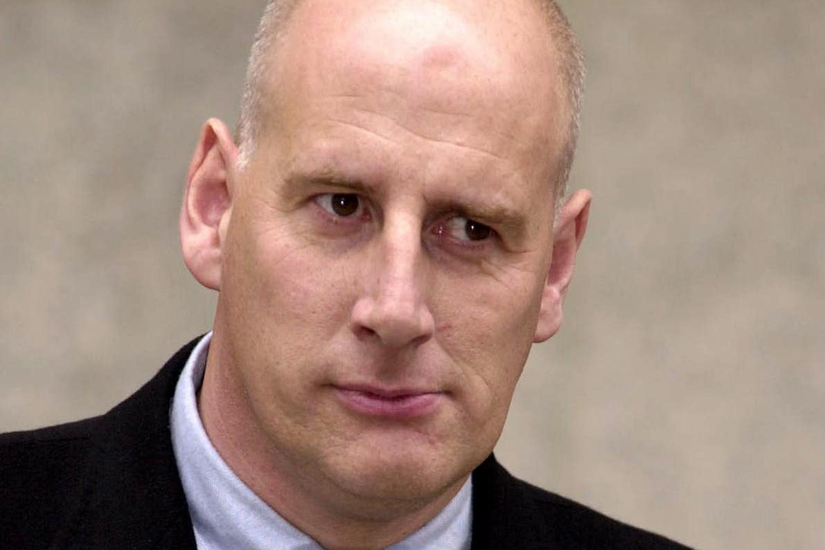 Press Association journalist Brian Farmer leaves the Old Bailey Criminal Court in central London after giving evidence at the trial of Ian Huntley and Maxine Carr.