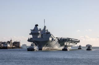 Royal Navy flagship HMS Prince of Wales (file)