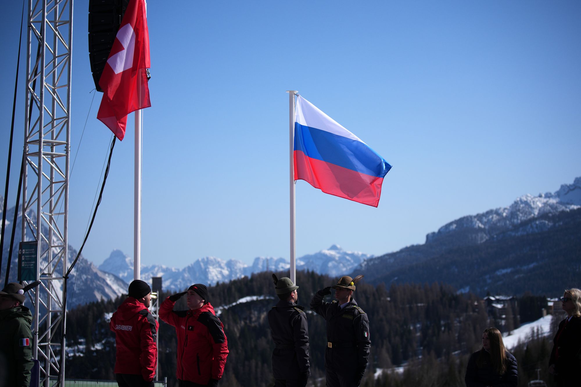 Russian flag controversially flies once more at Winter Paralympics after country’s first medals
