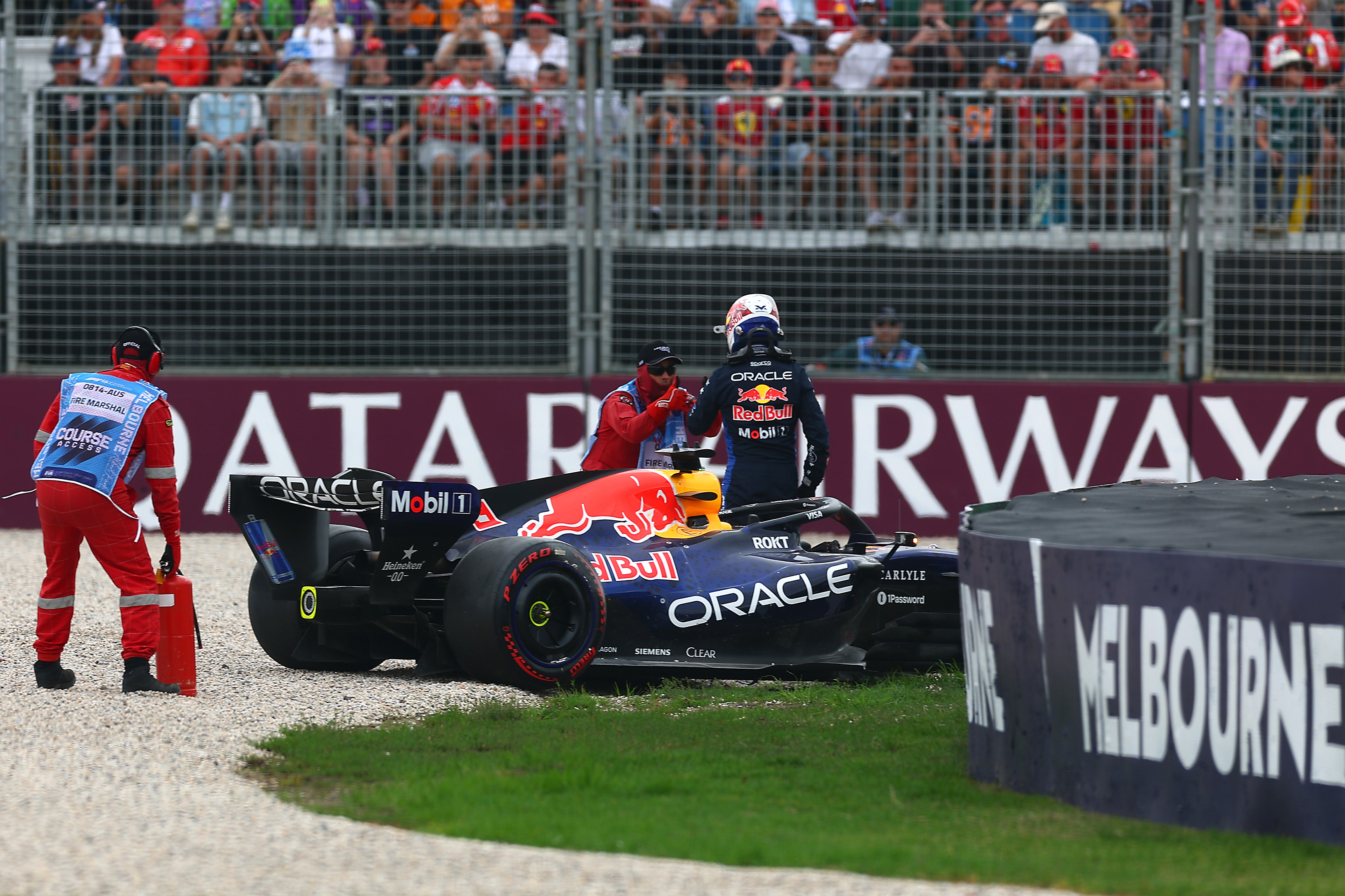 Verstappen crashed out of qualifying