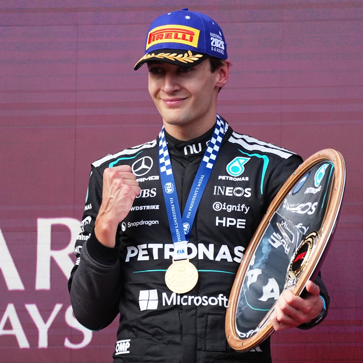 Australian GP: George Russell enjoys 'hell of a fight' to win chaotic season-opening race | The Independent