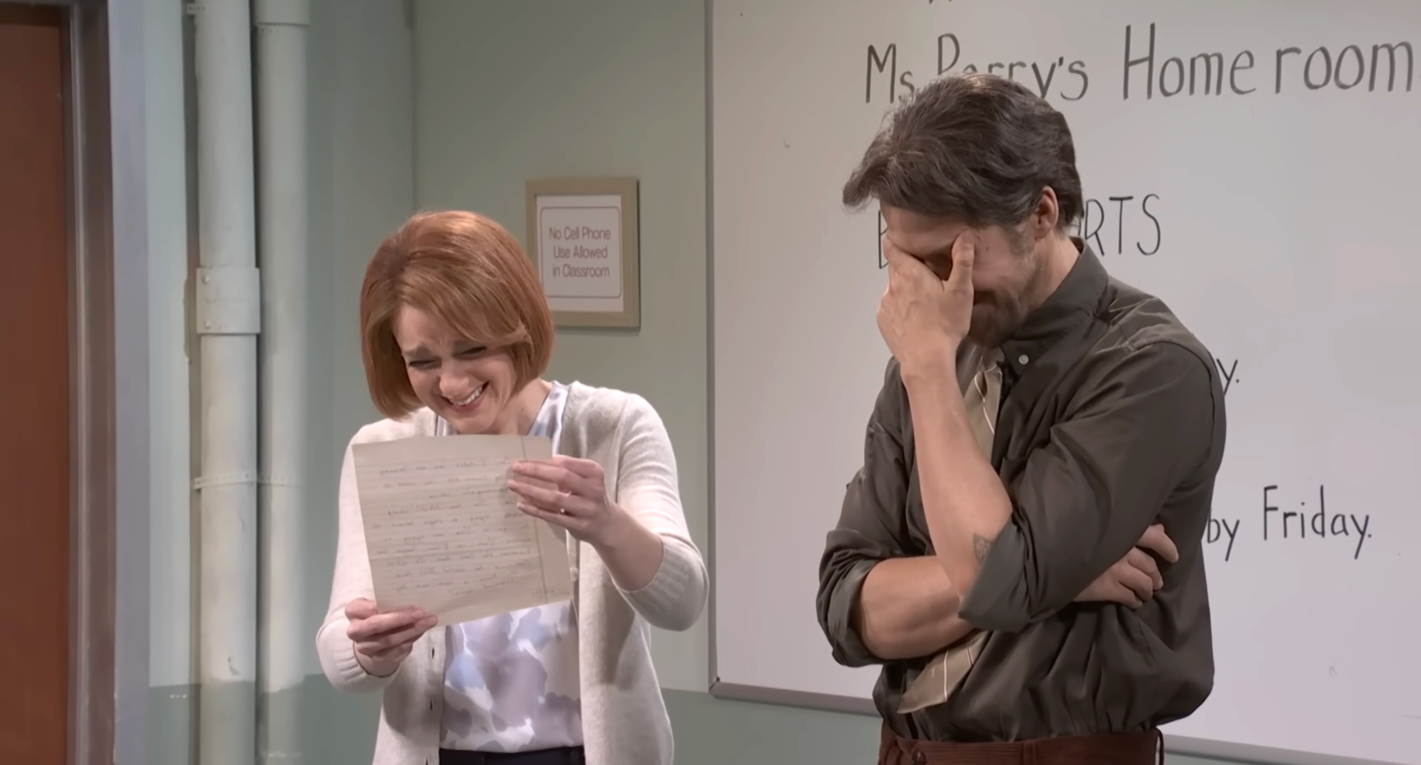 Ryan Gosling e Ashley Padilla hanno ripetutamente interrotto il personaggio in 